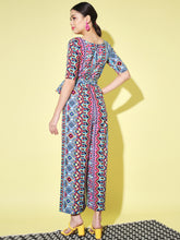 Women's One Piece Geometric Multicolor Jumpsuit